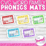 CVC Word Family Phonics Mats Complete BUNDLE! | Digital & 