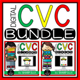Digital CVC Words CVC Sliders & CVC Boxers for Google Slid