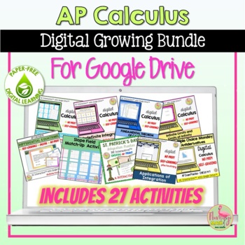 Preview of Calculus Digital Activity Bundle for Google Slides™ Distance Learning