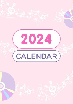 Preview of Digital Calendar 2024 - Gift for Teachers/Parents