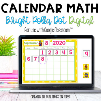 Preview of Digital Calendar Math for use with Google Slides™