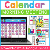 Digital Calendar Morning Meeting | Google Slides | PowerPoint