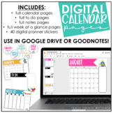 Digital Calendar Pages