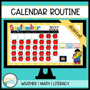 Preview of Calendar Routine for Kindergarten
