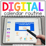Digital Calendar Routine for Special Ed | Distance Learning Morning Meeting