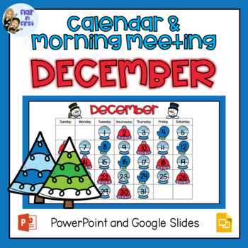 Preview of Digital Calendar and Morning Meeting: December