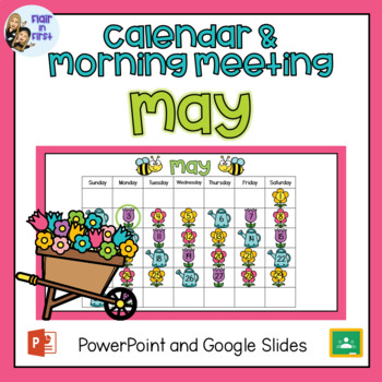Preview of Digital Calendar and Morning Meeting Slides: May