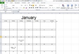 Fillable/Printable Calendar for ANY YEAR!