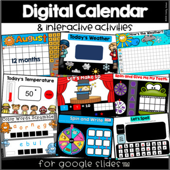 Preview of Digital Calendar for Google Slides™
