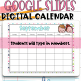 Digital Calendar for Google Slides | Yearly Digital Calendar