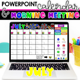 Digital Calendar for Morning Meetings | July