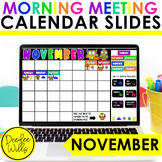 Digital Calendar for Morning Meetings | November