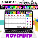 Digital Calendar for Morning Meetings | November