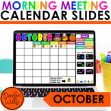 Digital Calendar for Morning Meetings | October