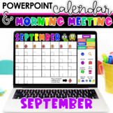 Digital Calendar for Morning Meetings | September