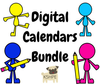 Preview of Digital Calendars Bundle!!
