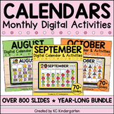 Digital Calendars Morning Meeting Bundle