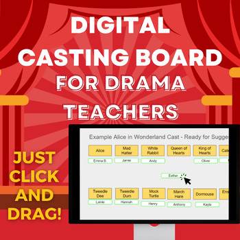 Preview of Digital Casting Board for High School and Middle School Theater Directors