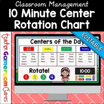 Preview of Digital Center Rotation Charts - 10 Minutes