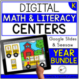 Digital Centers Kindergarten Math & Literacy Centers Bundle