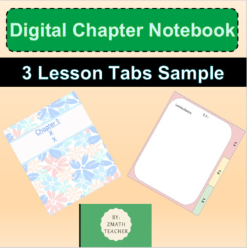 Preview of Digital Chapter Notebook with Tabs