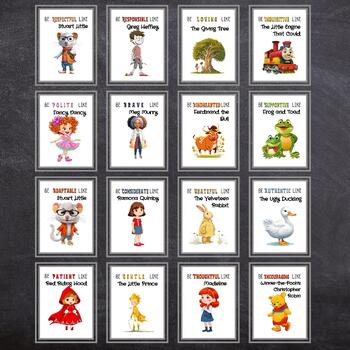 Preview of Digital Character Affirmations, 40 Book Characters, Children’s Storybook Class