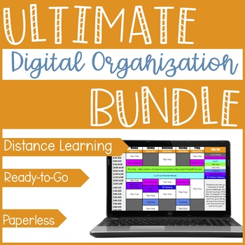 Preview of Digital Organization Bundle {In Person & Distance Learning}