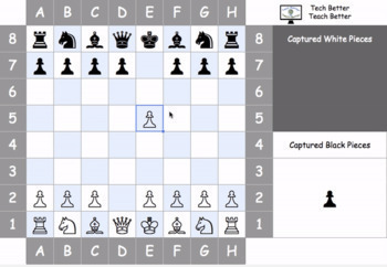 Preview of Digital Chess Game for Google Slides or Sheets