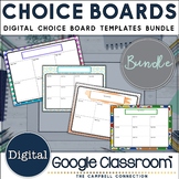 Editable Choice Boards Templates Digital Google Slides - Watercolor