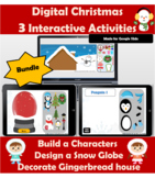 Digital Christmas Activities | Snow Globe | Gingerbread ho