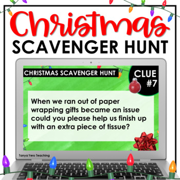 Preview of Christmas Scavenger Hunt Team Building FUN Game