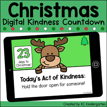 Preview of Digital Christmas Kindness Countdown