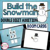 Digital Winter Math Activity Double Digit Addition with Re