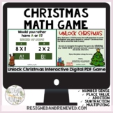 Digital Christmas Math Game