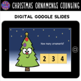 Digital Christmas Ornaments Counting|Numbers 1-10| Freebie