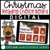 Digital Christmas Reading Choice Board - Christmas Reading