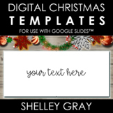 Digital Christmas Themes Templates for Use With Google Slides™