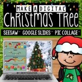 Digital Christmas Tree Activities on Google Slides & Seesaw