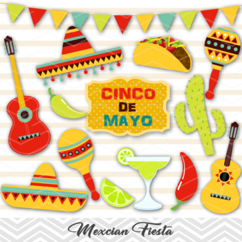 Digital Cinco de Mayo Clip Art Mexican Fiesta Clip Art Mexican Party, 0177