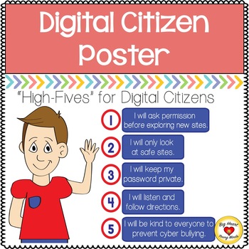 Digital Citizen Poster by Big Heart Young Minds | TPT