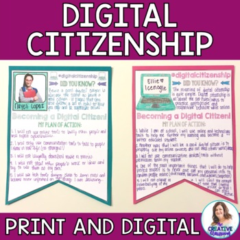 Preview of Digital Citizenship Banners: Mini-Research Project
