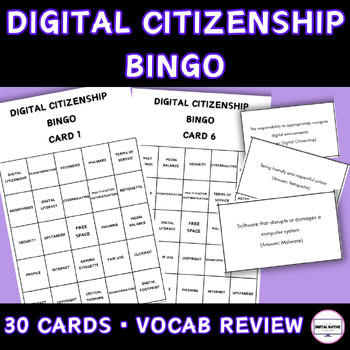 Preview of Digital Citizenship Bingo