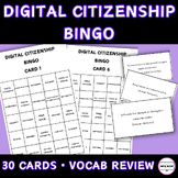 Digital Citizenship Bingo