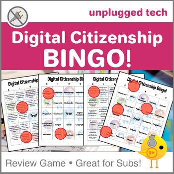 Preview of Digital Citizenship Bingo Game