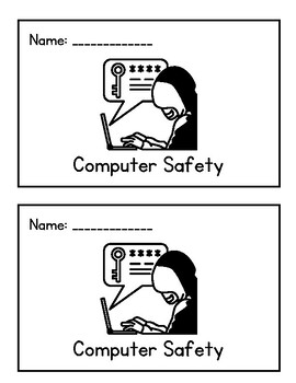 Preview of Computer Skills: Digital Citizenship Book: Computer Safety, EASY Sub Lesson