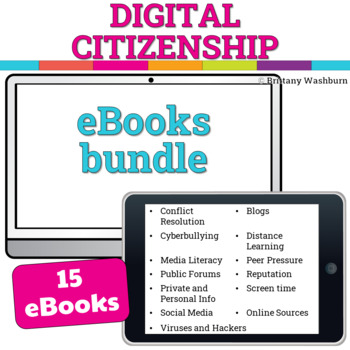 Preview of Digital Citizenship Booklets Bundle