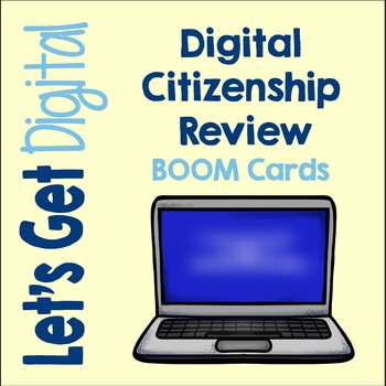 Preview of Digital Citizenship Boom Cards | Distance Learning