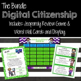 Digital Citizenship Bundle - Jeopardy Game and Word Wall
