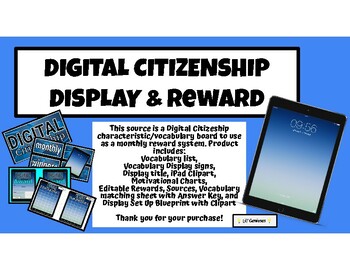 Preview of Digital Citizenship Display & Reward System