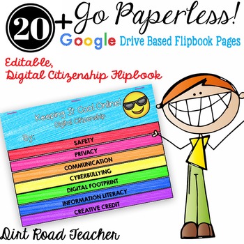 Preview of Beginning of the Year Activities Digital Citizenship Google™ Based Flipbook